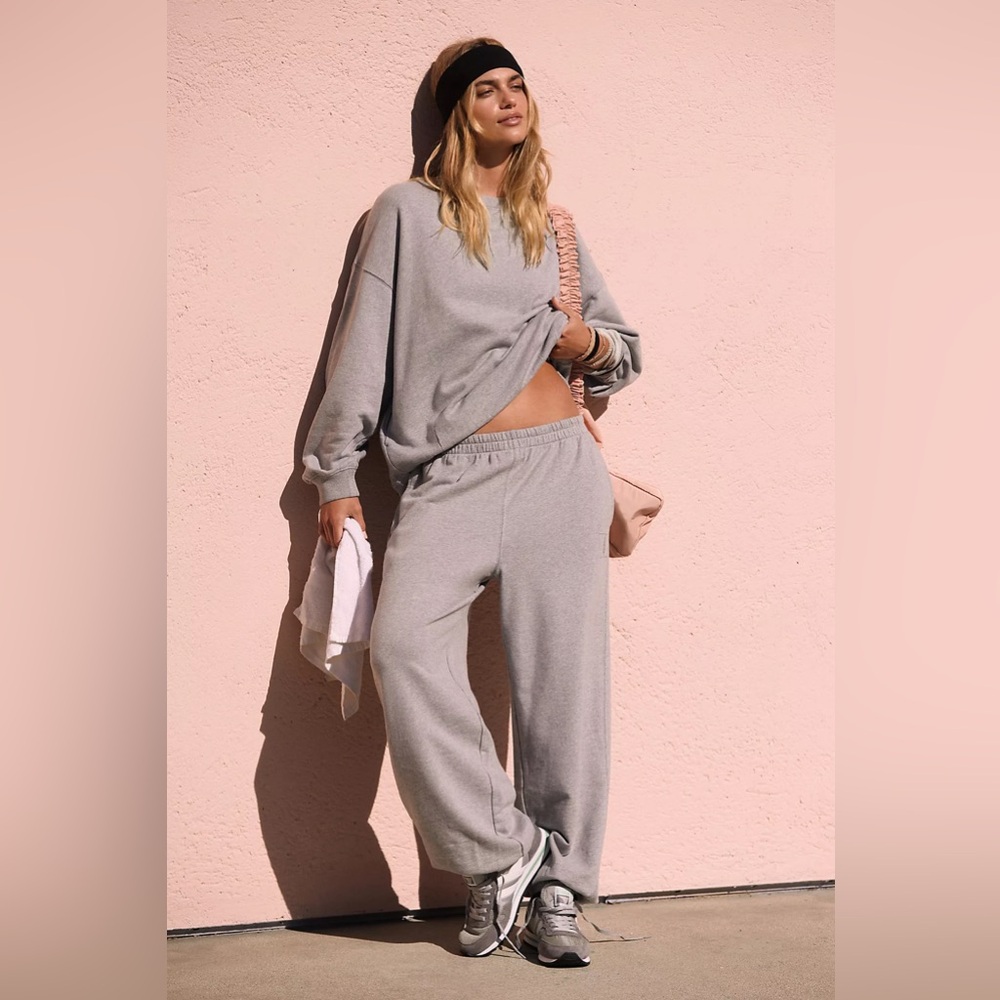 Free people fp movement Gray Sweatpants joggers slouchy relaxed essentials small - Picture 12 of 12